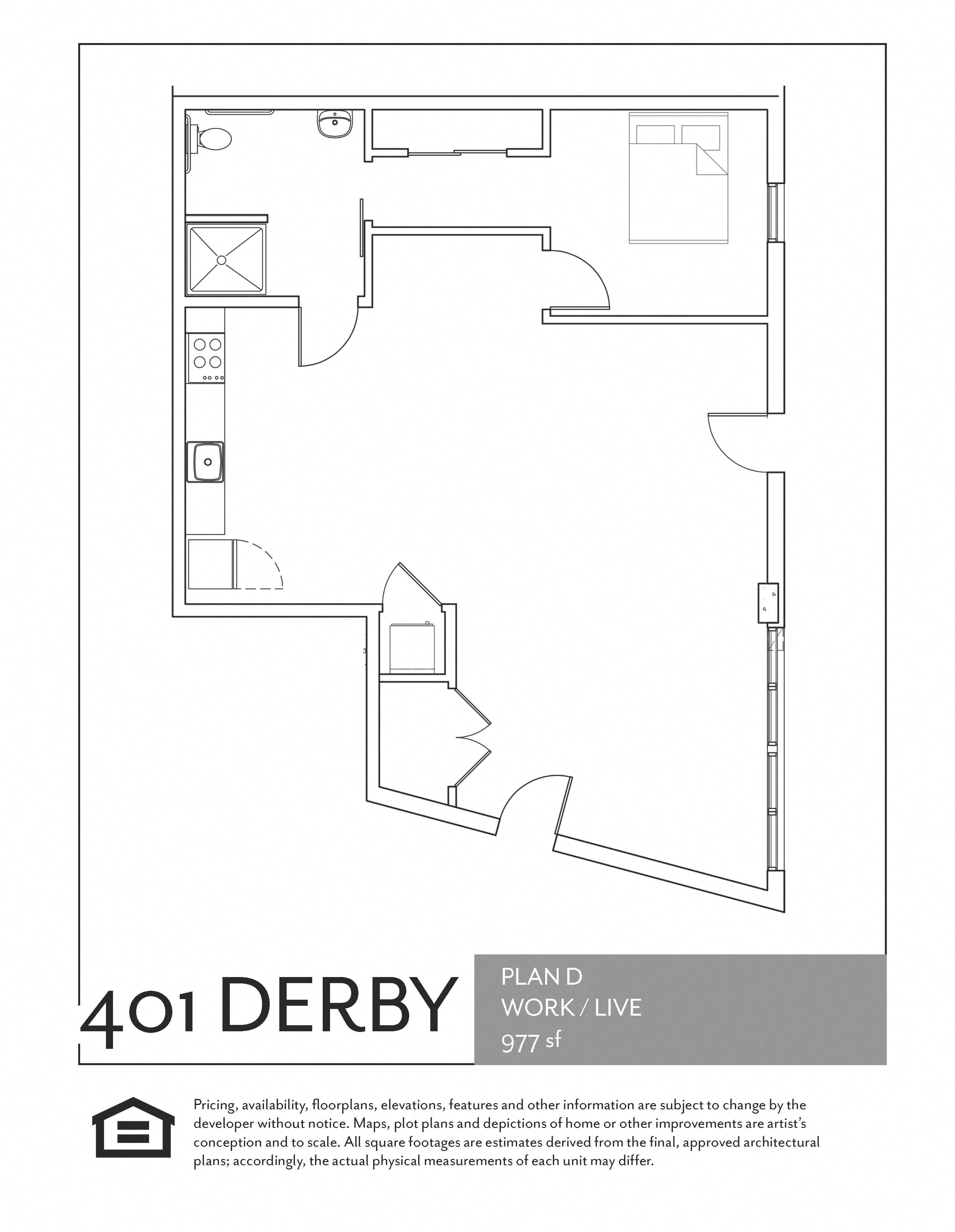 Floor Plans of 401 Derby in Oakland, CA